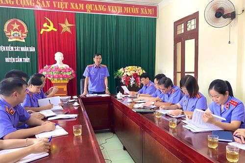 VKSND tỉnh Thanh Hóa kiểm tra việc tổ chức sắp xếp, tinh gọn bộ máy tại 12 đơn vị VKSND cấp huyện
