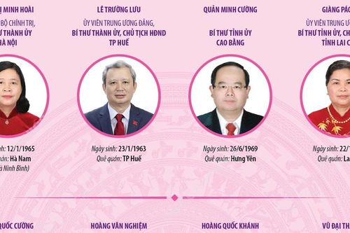 Danh sách Bí thư Tỉnh ủy, Thành ủy của 11 tỉnh, thành không thực hiện sáp nhập