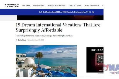Tạp chí Travel&Leisure vinh danh Hà Nội là điểm đến trong mơ