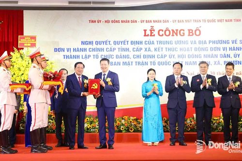 Thành lập Đảng bộ tỉnh Đồng Nai mới