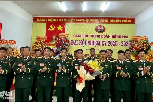 Thượng tá Hà Thanh Cảnh tái đắc cử Bí thư Đảng ủy Trung đoàn Đồng Nai nhiệm kỳ 2025-2030