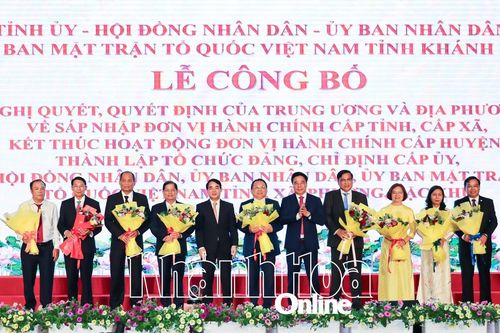 Nhiều cán bộ lãnh đạo tỉnh Khánh Hòa (cũ) và tỉnh Ninh Thuận nghỉ chế độ từ ngày 1-7-2025