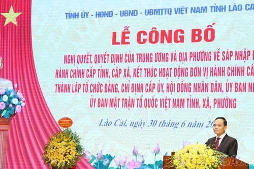 Phát biểu của đồng chí Trần Lưu Quang, Bí thư Trung ương Đảng tại Lễ công bố các quyết định của Trung ương, địa phương về sáp nhập đơn vị hành chính