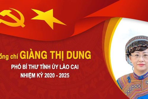 Tiểu sử đồng chí Giàng Thị Dung, Phó Bí thư Tỉnh ủy Lào Cai