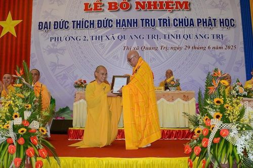 Quảng Trị: Bổ nhiệm Đại đức Thích Đức Hạnh làm trụ trì chùa Phật Học