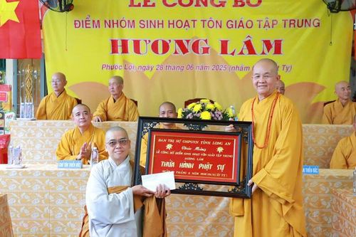 Long An: Công bố điểm sinh hoạt tôn giáo tập trung Hương Lâm (H.Bến Lức)