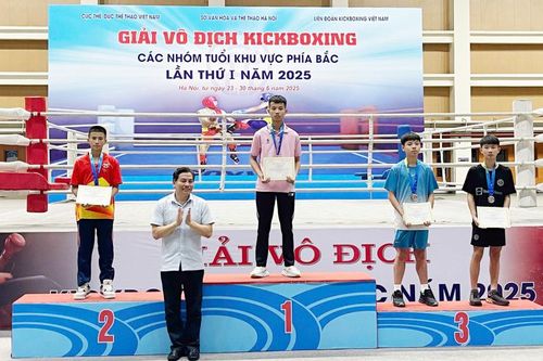 Cao Bằng đoạt 5 huy chương các loại tại Giải vô địch Kickboxing các nhóm tuổi khu vực phía Bắc lần 1