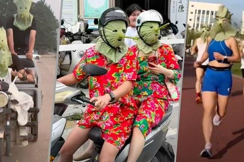 Đeo lá sen phủ kín mặt: Trào lưu chống nắng 'trời ơi đất hỡi' của giới trẻ khiến dân mạng cười ngất