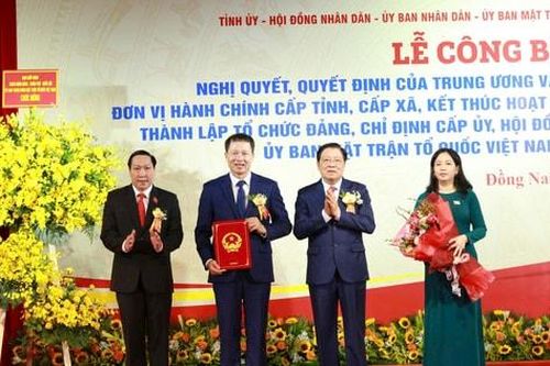 Công bố các quyết định nhân sự tỉnh Đồng Nai mới