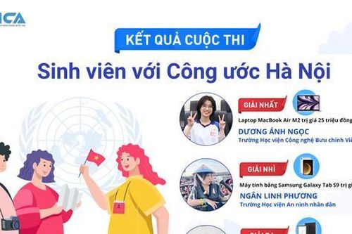 Trao giải cuộc thi 'Sinh viên với Công ước Hà Nội'