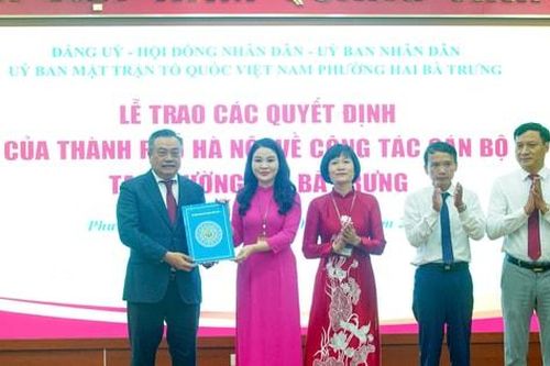 Đồng chí Chu Hồng Minh là Bí thư Đảng ủy phường Hai Bà Trưng