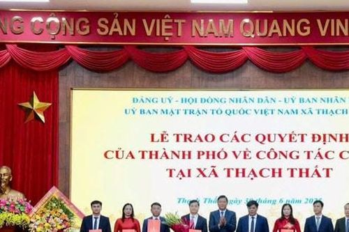 Đồng chí Lê Minh Đức giữ chức Bí thư Đảng ủy xã Thạch Thất