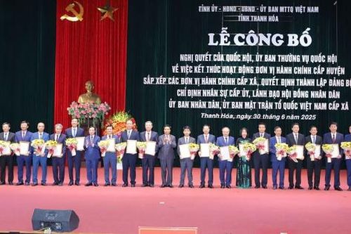 Thanh Hóa công bố 166 Bí thư xã, phường mới