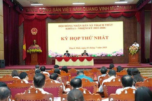 HĐND xã Thạch Thất tổ chức kỳ họp thứ nhất khóa I, nhiệm kỳ 2021 - 2026