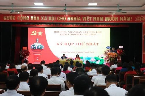 Xã Thiên Lộc tổ chức kỳ họp HĐND lâm thời lần thứ nhất