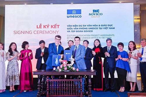 UNESCO và SOVICO ký kết hợp tác triển khai dự án thúc đẩy văn hóa, giáo dục và phát triển bền vững tại Việt Nam