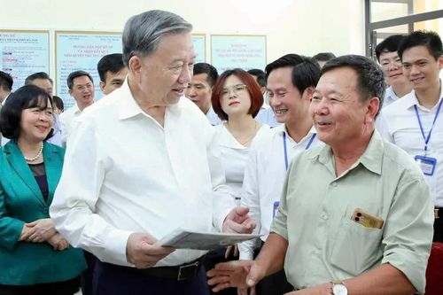 Tổng Bí thư Tô Lâm kiểm tra hoạt động chính quyền địa phương 2 cấp tại Hà Nội