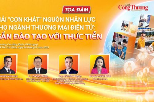 Tọa đàm: 'Gắn đào tạo với thực tiễn để giải 'cơn khát' nhân lực thương mại điện tử' diễn ra sáng 1/7