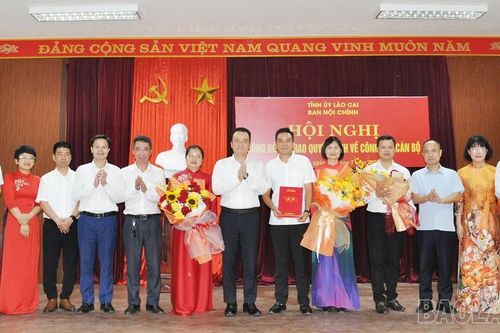 Ban Nội chính Tỉnh ủy công bố các quyết định về công tác cán bộ