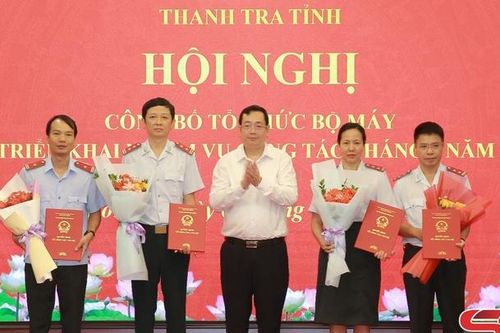 Hội nghị công bố tổ chức bộ máy Thanh tra tỉnh