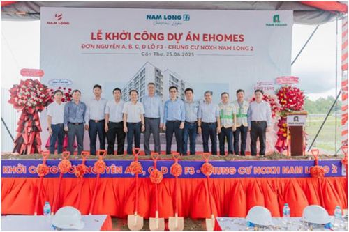 Nam Long khởi công 671 căn nhà ở xã hội EHomeS tại Cần Thơ