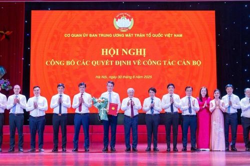 Thành lập 19 ban, đơn vị cơ quan UBTW MTTQ Việt Nam