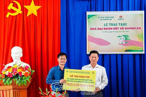 Khánh thành, bàn giao 51 căn nhà tại xã Khánh An