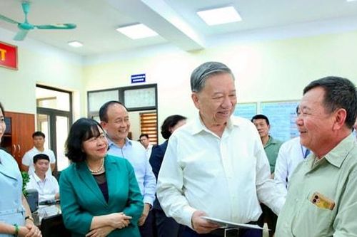 Tổng Bí thư Tô Lâm thăm, kiểm tra hoạt động chính quyền địa phương hai cấp tại Hà Nội