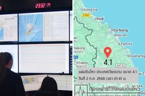 Cơ quan khí tượng Thái Lan thông báo vừa ghi nhận động đất ở Việt Nam