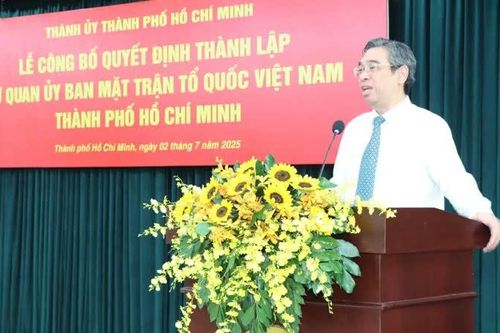 Công bố quyết định thành lập cơ quan Ủy ban MTTQ Việt Nam TP Hồ Chí Minh
