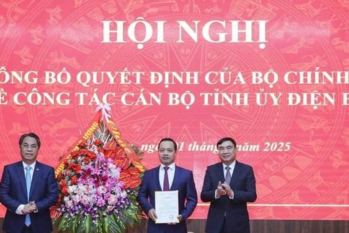 Ông Trần Tiến Dũng giữ chức Phó Bí thư Tỉnh ủy Điện Biên