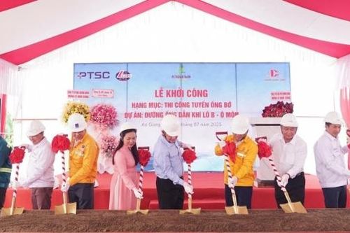 Khởi công hạng mục tuyến ống bờ dự án Đường ống dẫn khí Lô B - Ô Môn