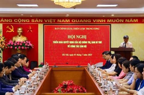 Ban Chính sách, chiến lược Trung ương có 2 tân phó ban