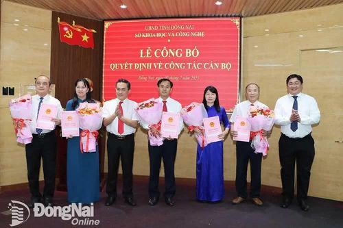 Sở Khoa học và Công nghệ công bố các quyết định về công tác cán bộ