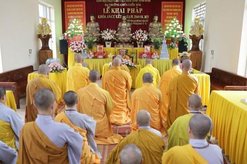 Ninh Bình: Khai pháp khóa An cư kết hạ Phật lịch 2569 tại trường hạ chùa Liêu Hải