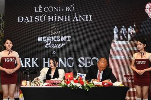 HLV Park Hang Seo chính thức trở thành Đại sứ hình ảnh của thương hiệu bia thủ công 1689 BECKENT BAUER tại Việt Nam