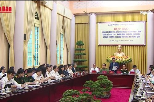 Công bố Lệnh của Chủ tịch nước về 15 luật, 1 pháp lệnh