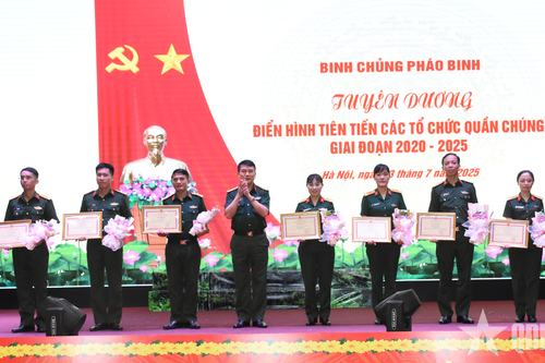Binh chủng Pháo binh tuyên dương điển hình tiên tiến trong tổ chức quần chúng giai đoạn 2020-2025