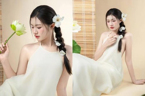 'Hot girl cô giáo' xứ Nghệ khoe vẻ đẹp yêu kiều với váy yếm