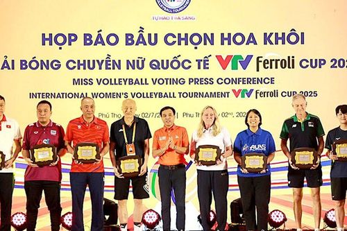 Họp báo bầu chọn danh hiệu Hoa khôi VTV Ferroli Cup 2025: Vẻ đẹp tài năng tỏa sáng cùng bóng chuyền nữ