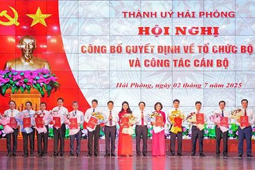 Hải Phòng công bố, bổ nhiệm loạt cán bộ sở ngành