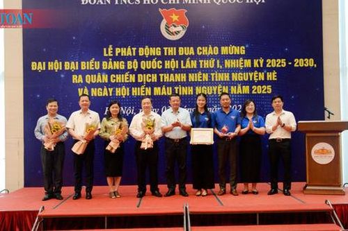 Đoàn Thanh niên Quốc hội phát động thi đua chào mừng Đại hội đại biểu Đảng bộ Quốc hội lần thứ I, nhiệm kỳ 2025-2030