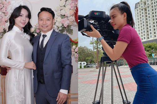 Sắc vóc gợi cảm của biên tập viên VTV vừa cưới HLV Vũ Hồng Việt