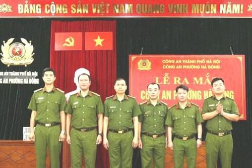 Trung tá Phạm Văn Trọng được phân công làm Trưởng Công an phường Hà Đông