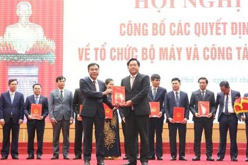 Công bố Quyết định bổ nhiệm Giám đốc Sở Y tế Phú Thọ