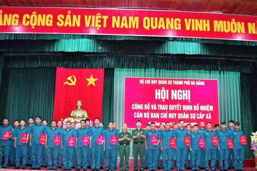 TP Đà Nẵng: Công bố bổ nhiệm cán bộ Ban Chỉ huy quân sự cấp xã, phường