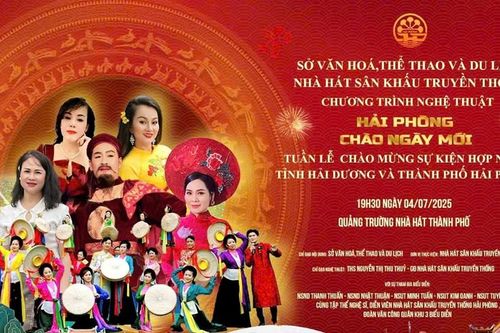 Chương trình nghệ thuật 'Hải Phòng chào ngày mới' chào mừng sự kiện hợp nhất tỉnh
