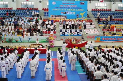 600 võ sinh Karate tranh tài 75 bộ huy chương