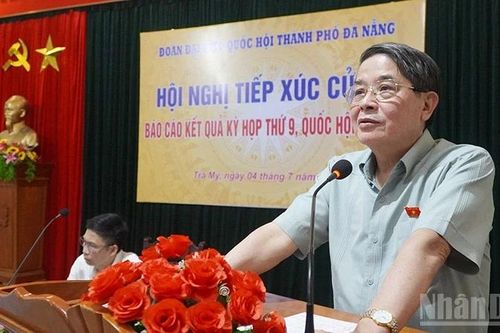 Đà Nẵng: Phó Chủ tịch Quốc hội Nguyễn Đức Hải tiếp xúc cử tri tại xã Trà My