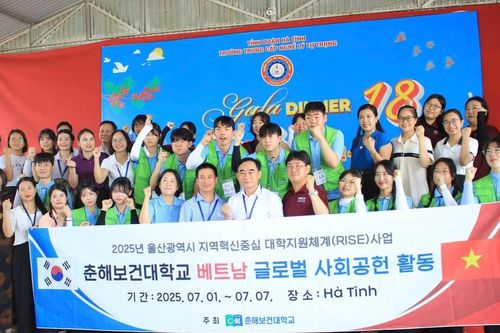 Phối hợp triển khai các Chương trình tình nguyện quốc tế tại Hà Tĩnh